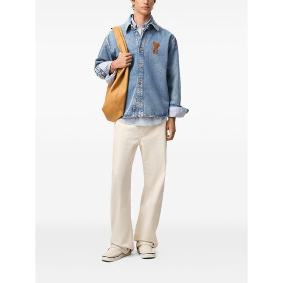 Ami Paris Women's Shirts Clear Blue - Picture 5 of 5